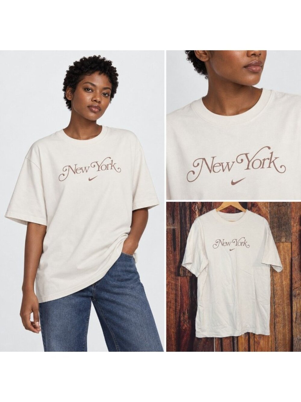 Nike Sportswear Essential Tee Women's Sz S Oversized Loose Fit Heavyweight Shirt